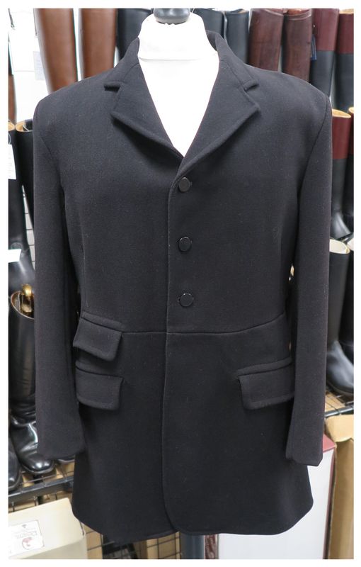 Gents 44" Swaine Adeney, Black Hunt Coat