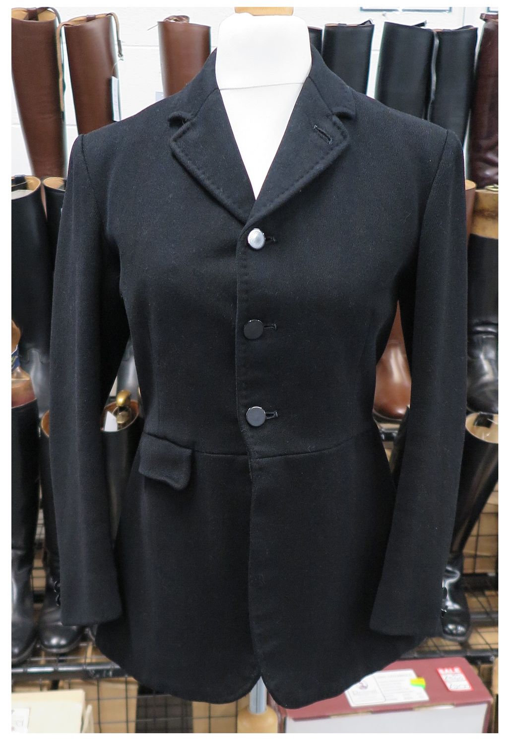 Ladies 34", Black Hunt Coat