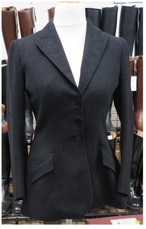 Ladies 34" Bernard Weatherill, Black Hunt Coat (c. 1937)