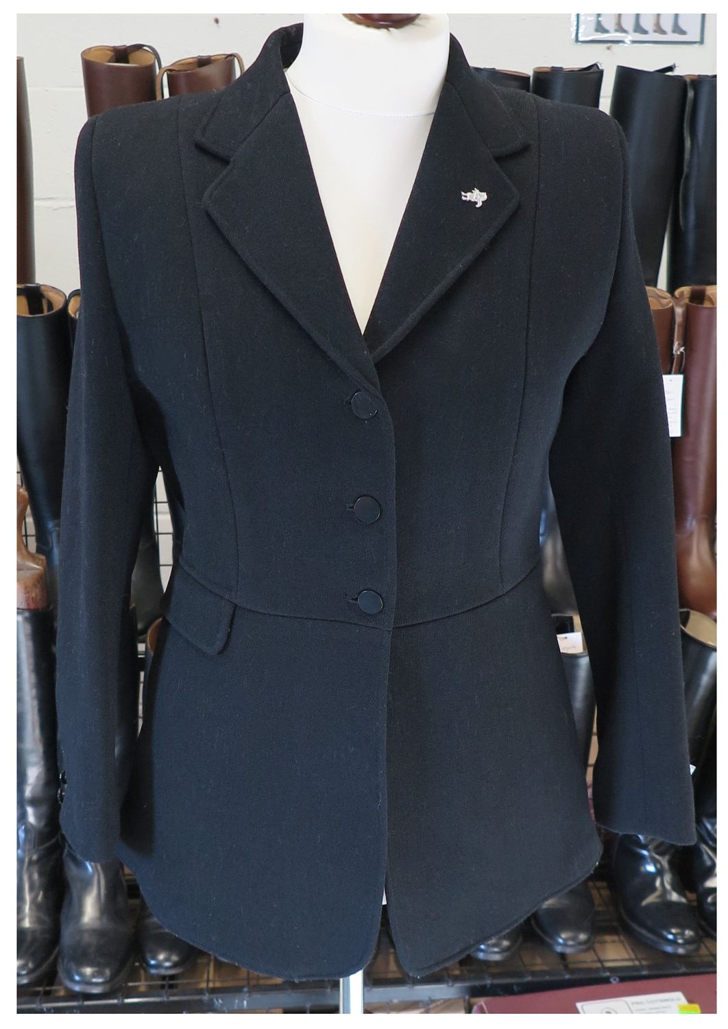 Ladies 40" Caldene, Black Hunt Coat