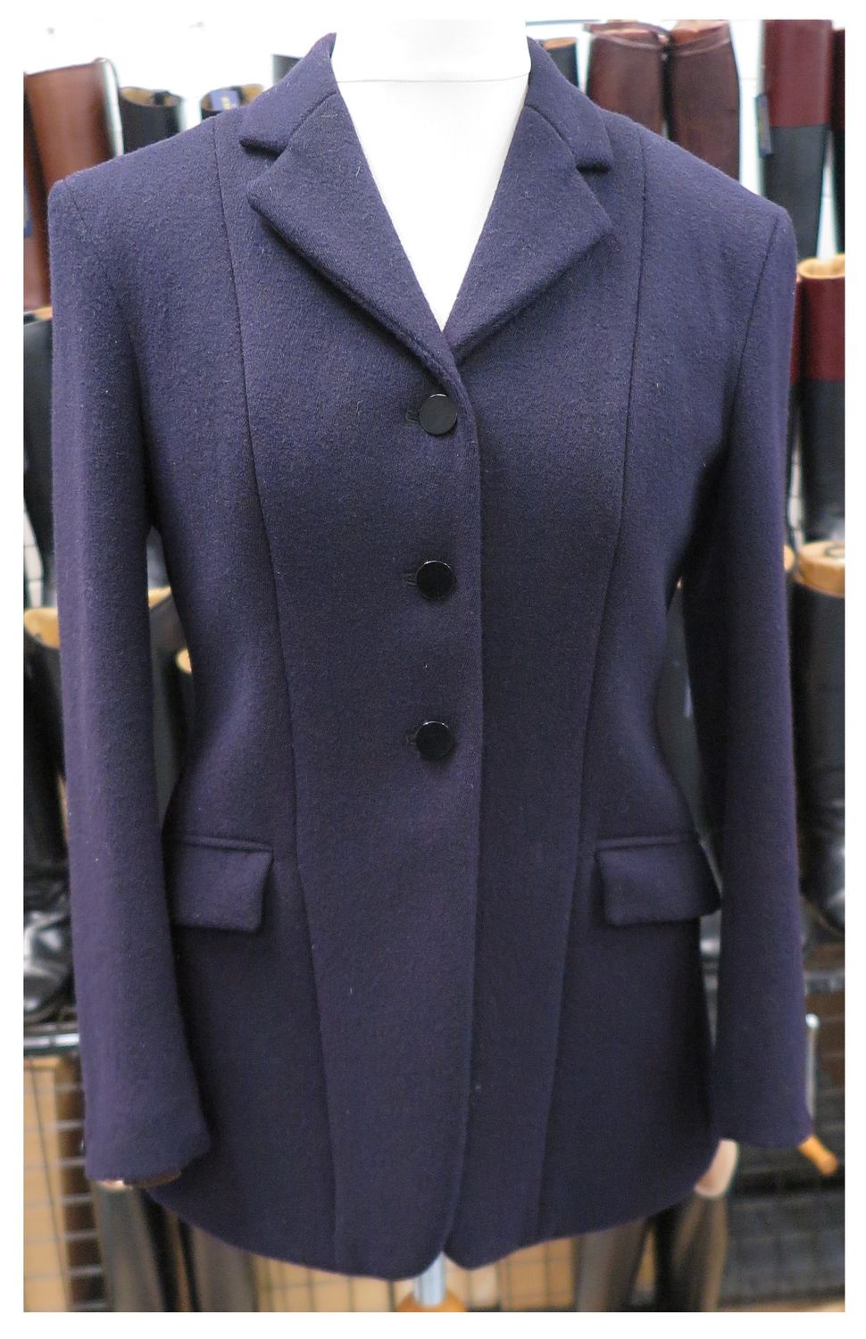 Ladies  38" W&H Gidden, Navy Hunt Coat