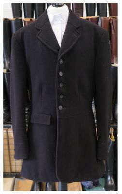 Gents 36" Frank Hall, Black Hunt Coat