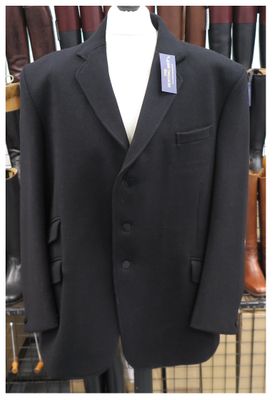 Gents 50" Foxley, Black Hunt Coat