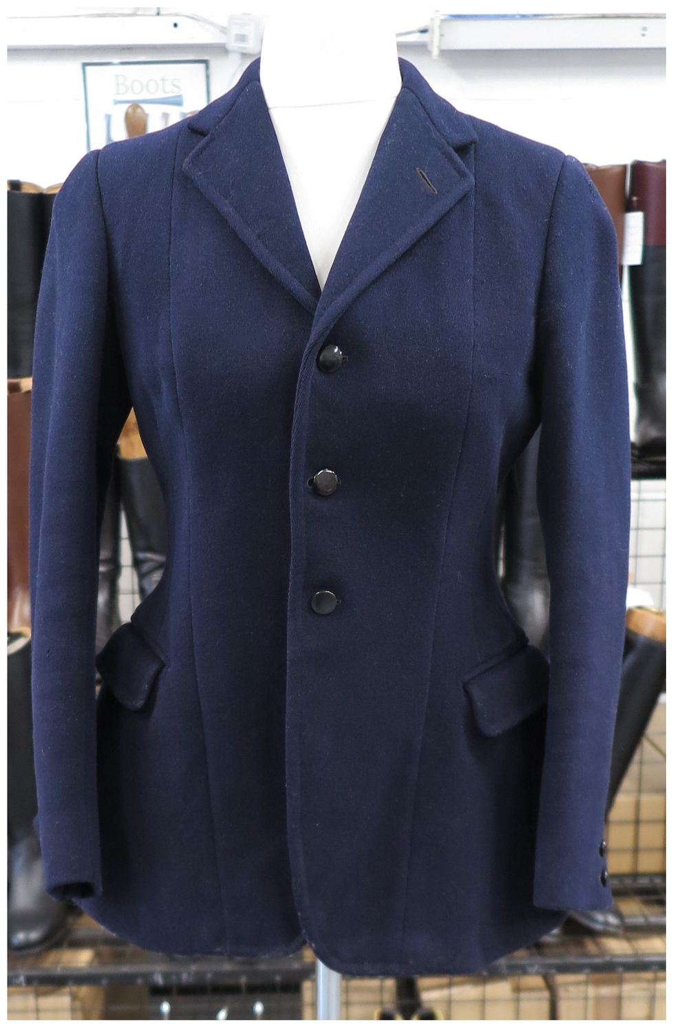 Ladies  38" Huntsman, Navy Hunt Coat