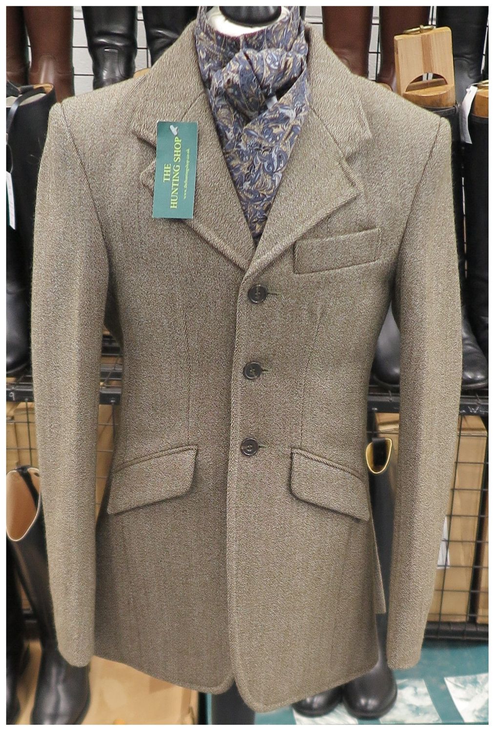 Boys 32" Keepers Tweed Hacking Jacket