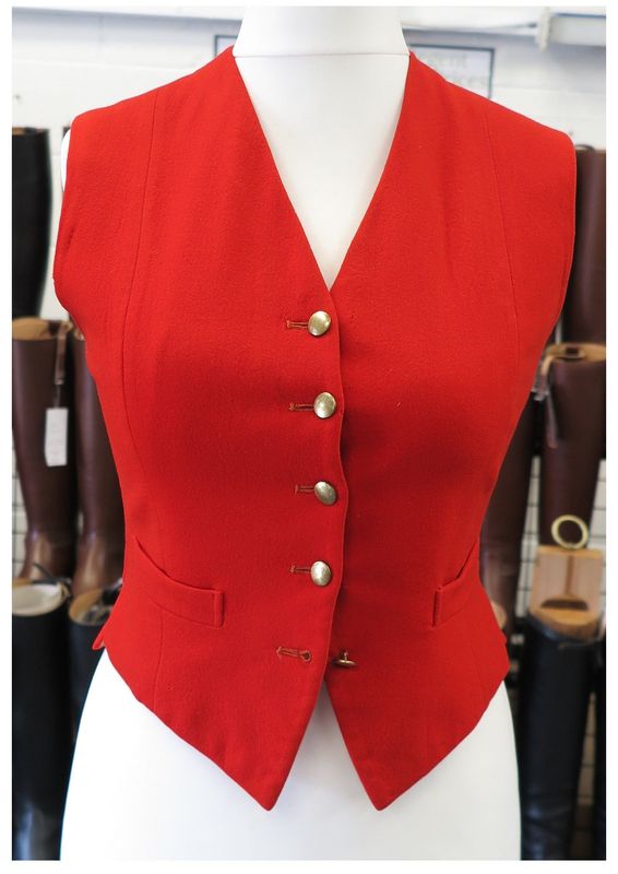 Ladies 32" S.Fisher, Red Waistcoat