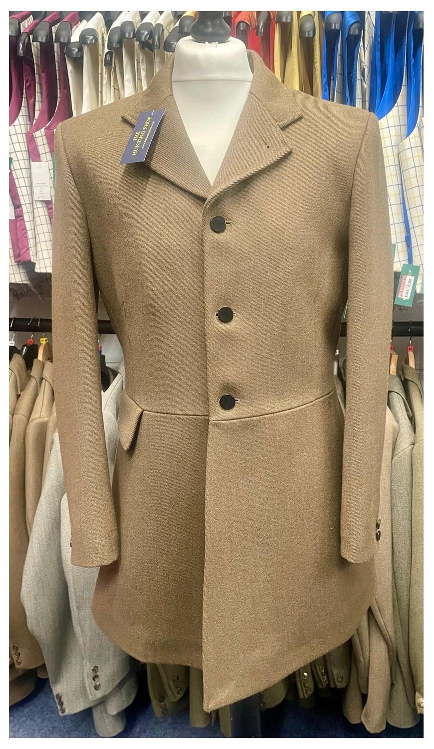Gents 50" (3 button) Brown, Beresford Tweed Hunt Coat