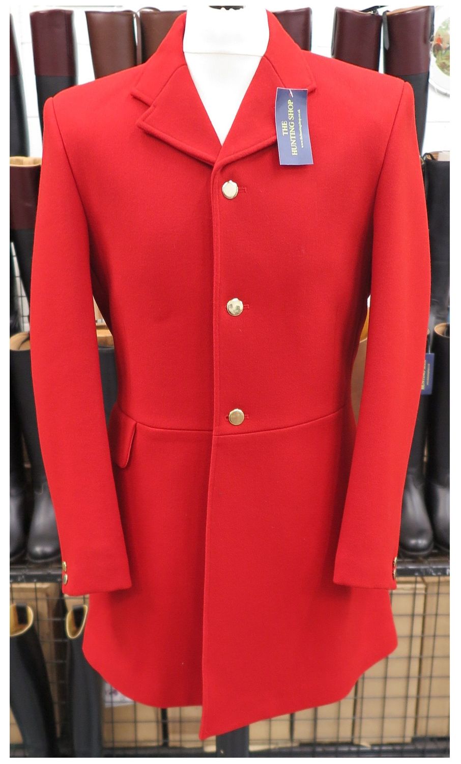Gents 42" (3/5 button) Waterford Scarlet Hunt Coat