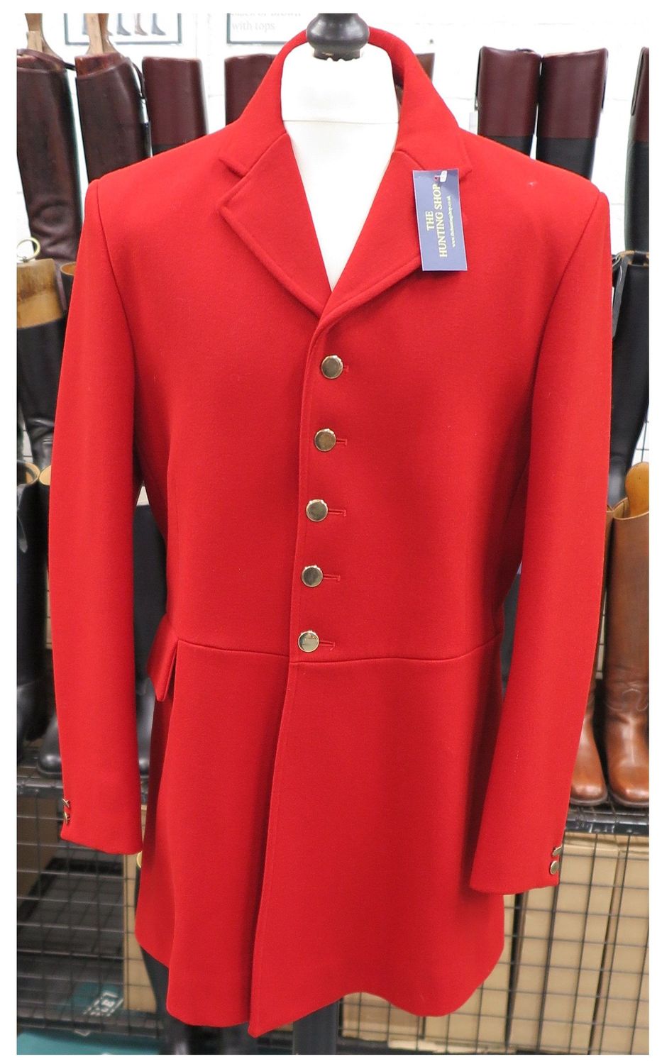 Gents 44" Beresford Scarlet Hunt Coat