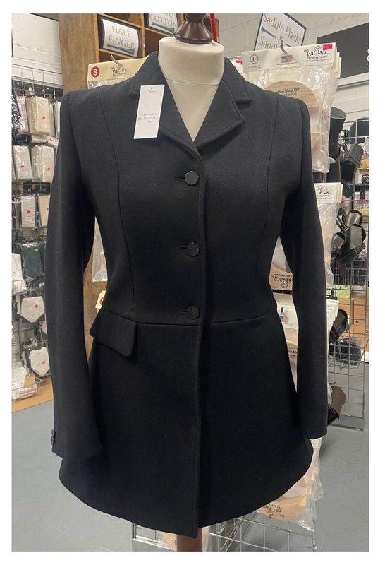 Ladies 32 Ladies 32" Lady Gregory Black Hunt Coat