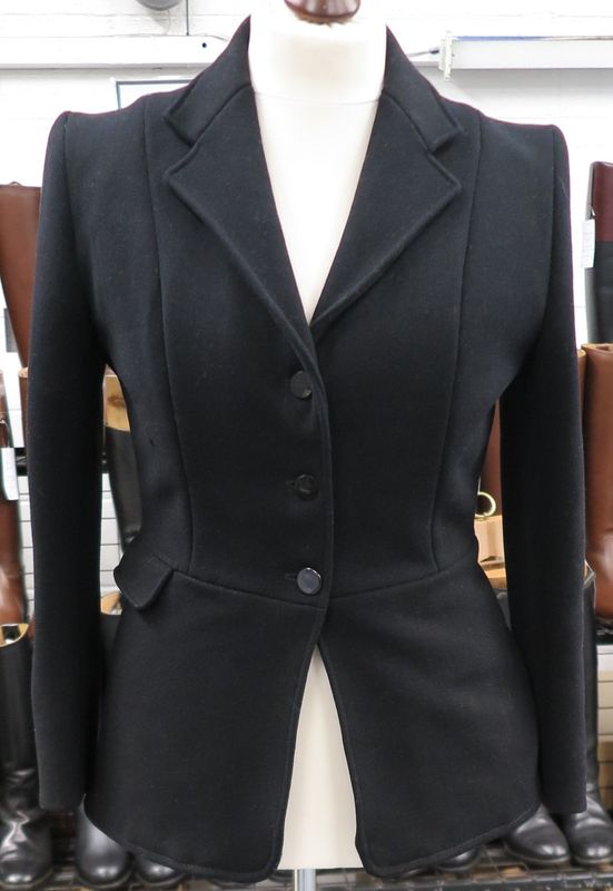 Ladies 40", Caldene Black Hunt Coat