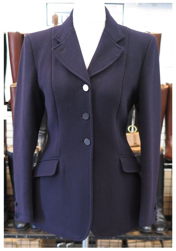 Ladies  36" Harry Hall, Navy Hunt Coat