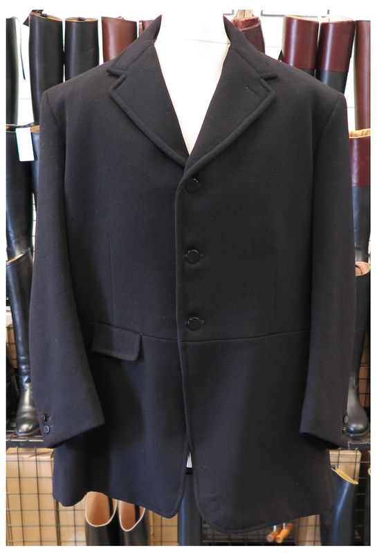 Gents 48" Bernard Weatherill, Black Hunt Coat