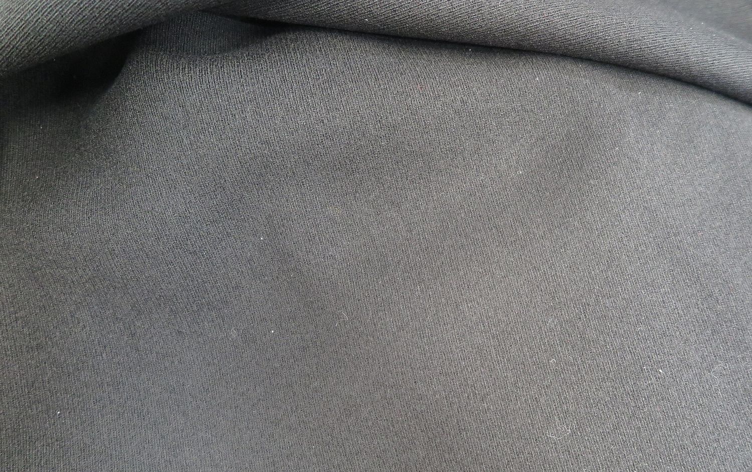 Heavyweight Black Cavalry Twill Fabric