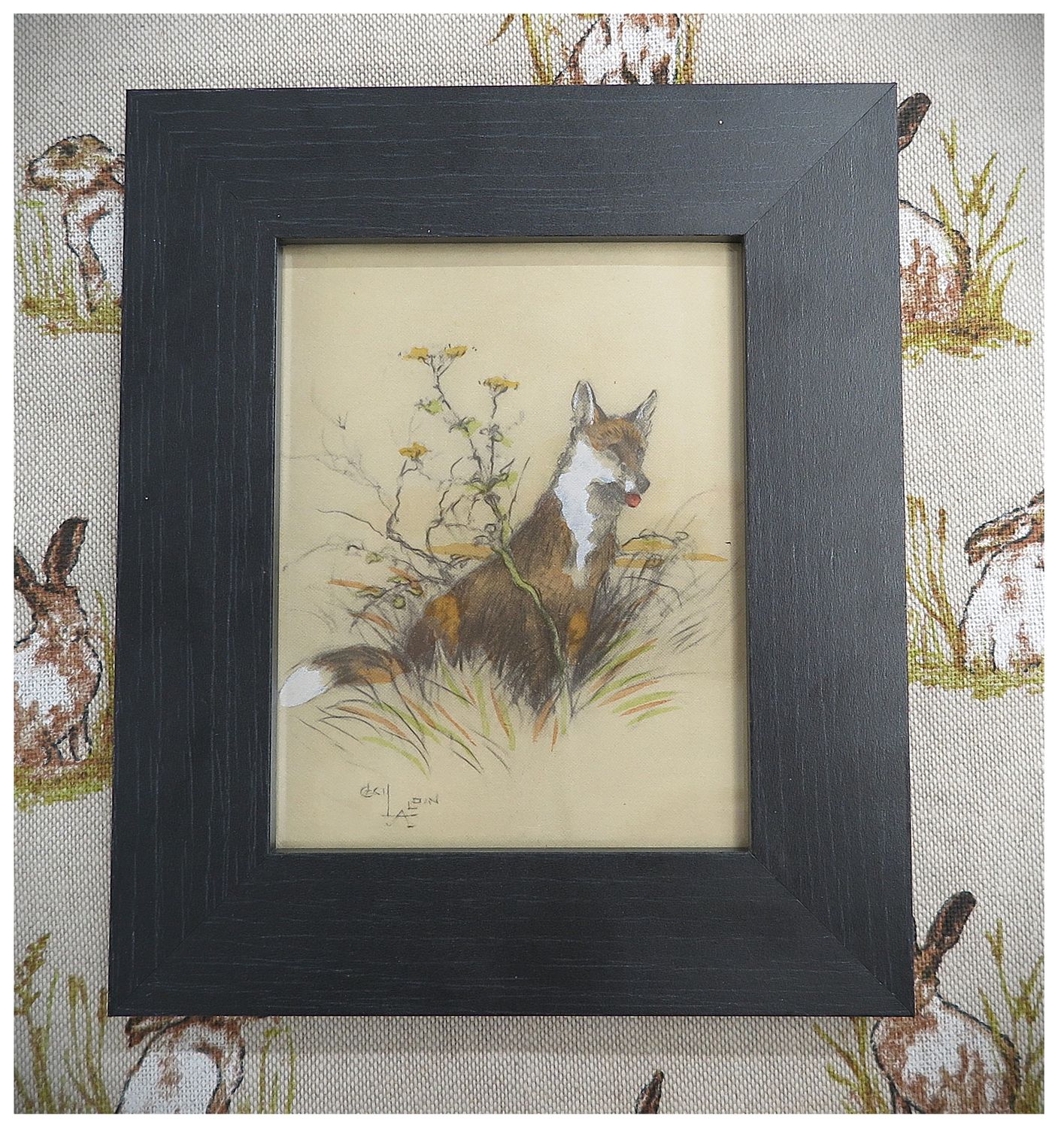 Framed Cecil Aldin Picture (5x4")