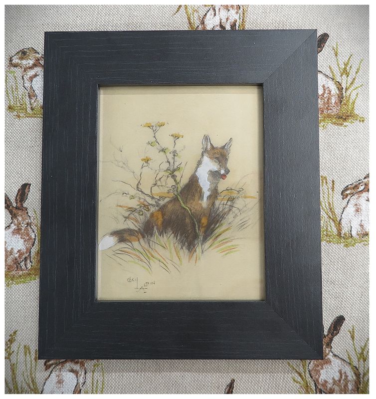 Framed Cecil Aldin Picture (5x4")