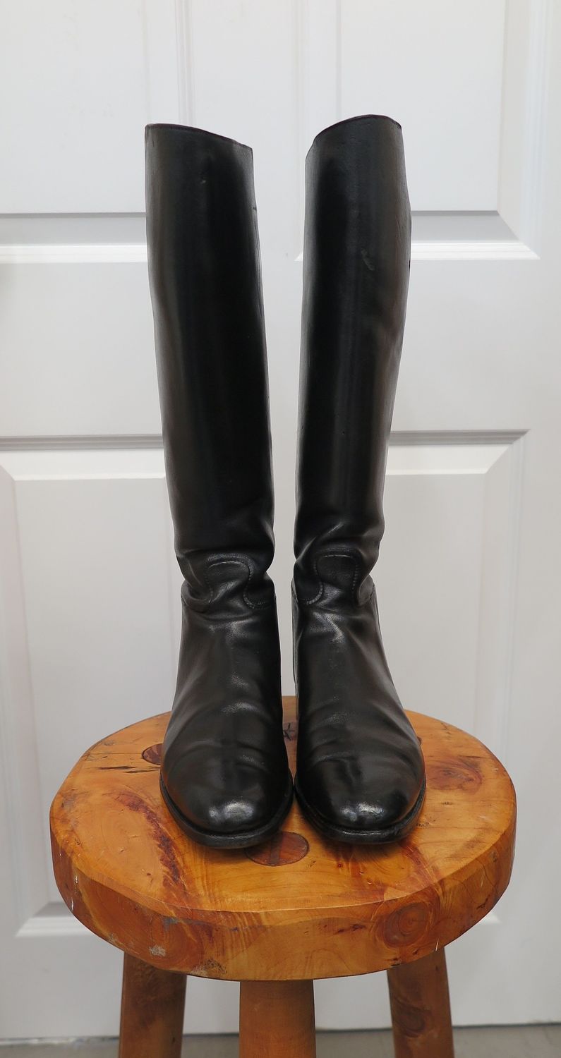 Size 5, Black Leather Boots