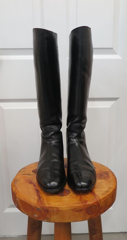 Size 5, Black Leather Boots