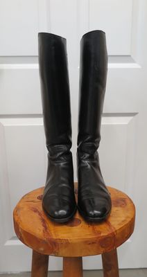 Size 5, Black Leather Boots
