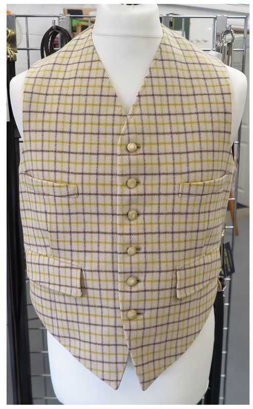 Gents 40",  Tattersall Waistcoat