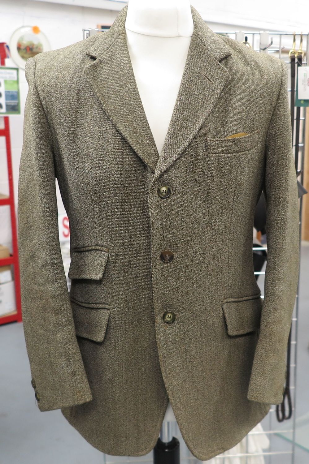 Gents 38" Harry Hall, Keepers Tweed Hacking Jacket