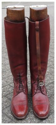Size 6, Brown Leather Field Boots