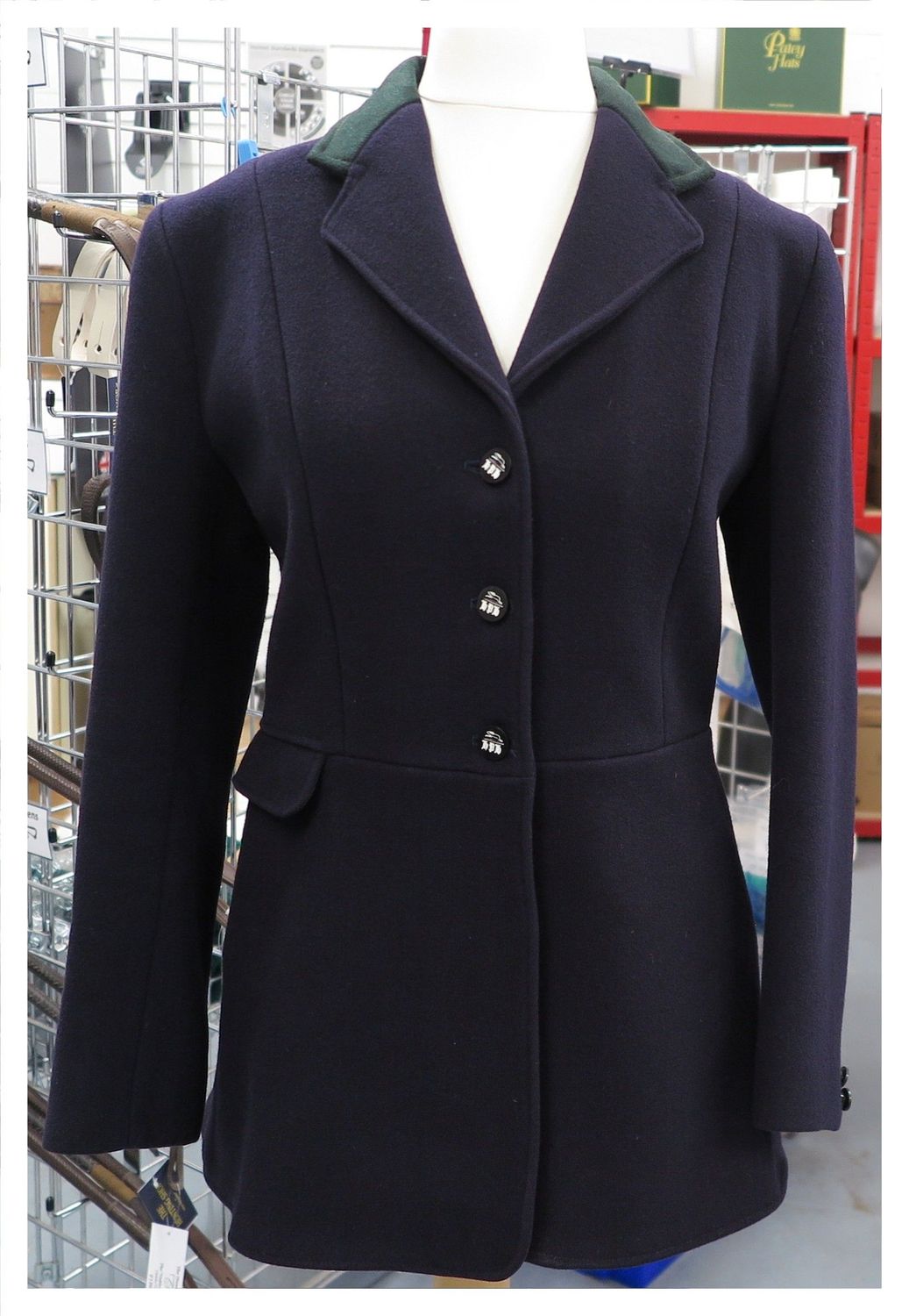 Ladies  40" Caldene, Navy Hunt Coat