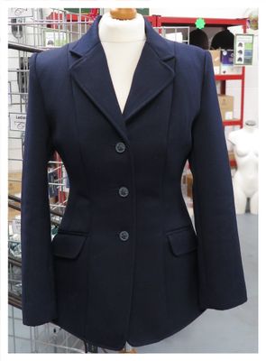 Ladies  32" Shires, Navy Hunt Coat
