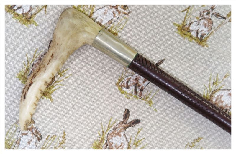 Ladies/Teens Swaine Leather Hunting Whip