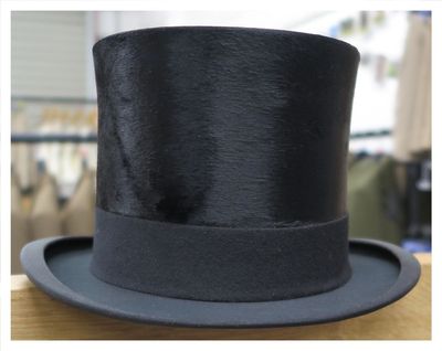 57cm Vintage Silk Top Hat - Gorgeous!!