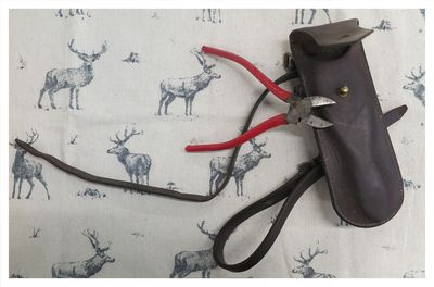 Wire Cutters In Leather Case