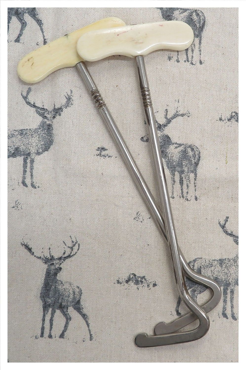 Bone Handled Boot Pulls