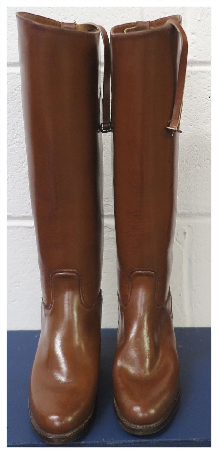 Size 4, W & H Gidden, Brown Leather Boots