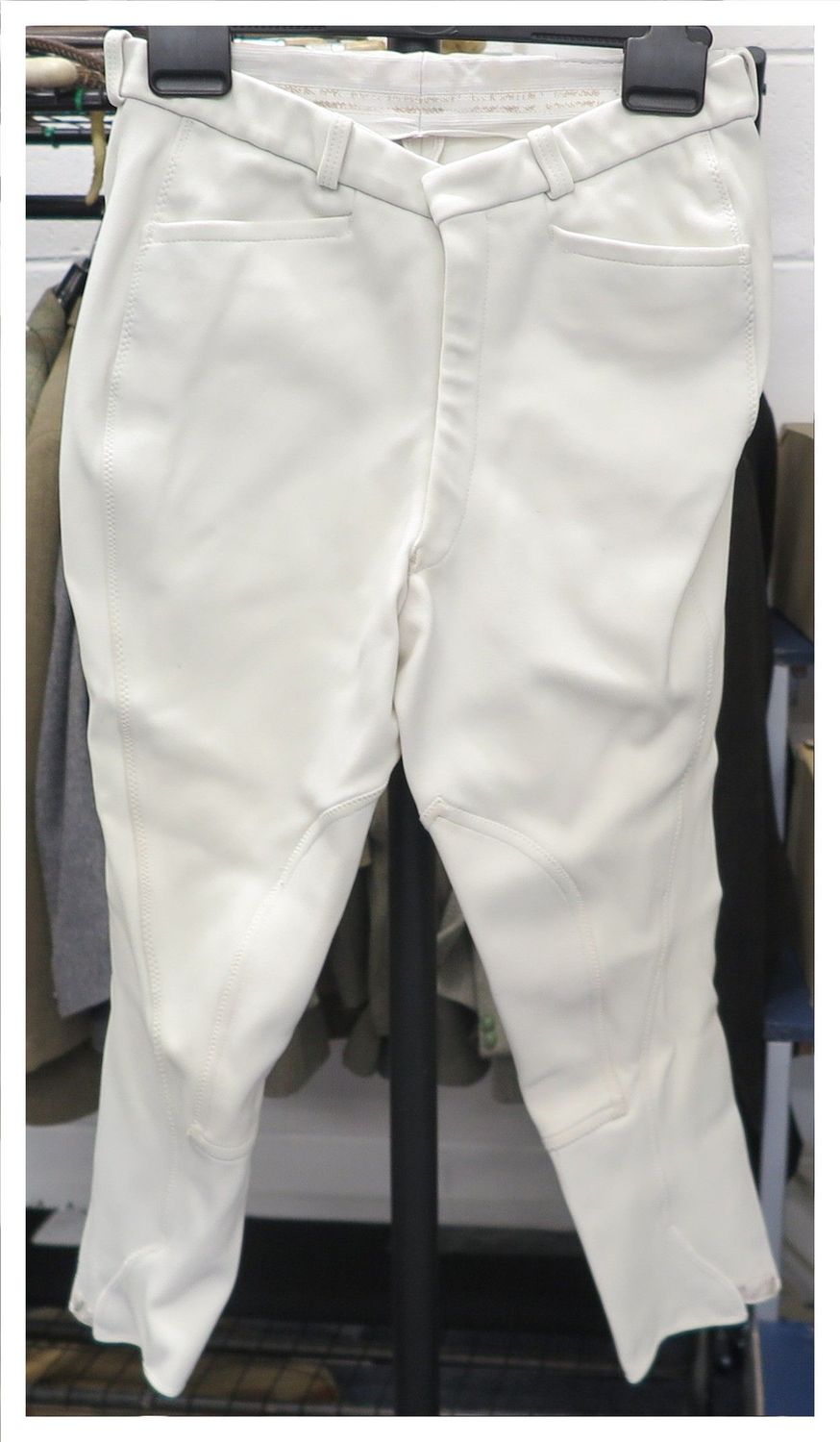 Gents 32" White Stretch Breeches