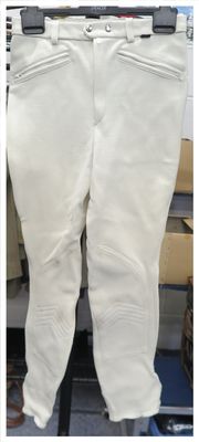 Gents 30" White Stretch Breeches