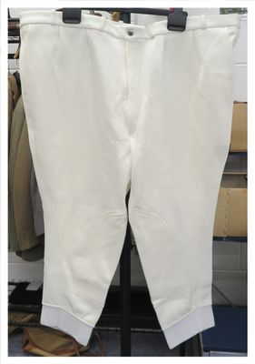 Gents 46" White Gorringe Breeches