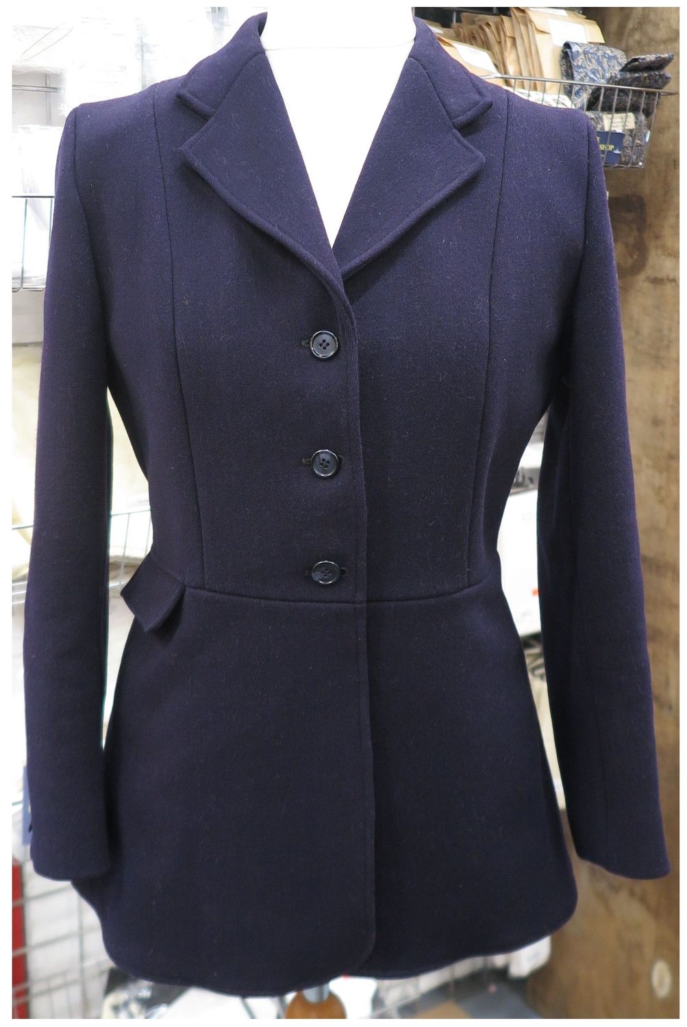 Ladies 38" Caldene, Navy Hunt Coat