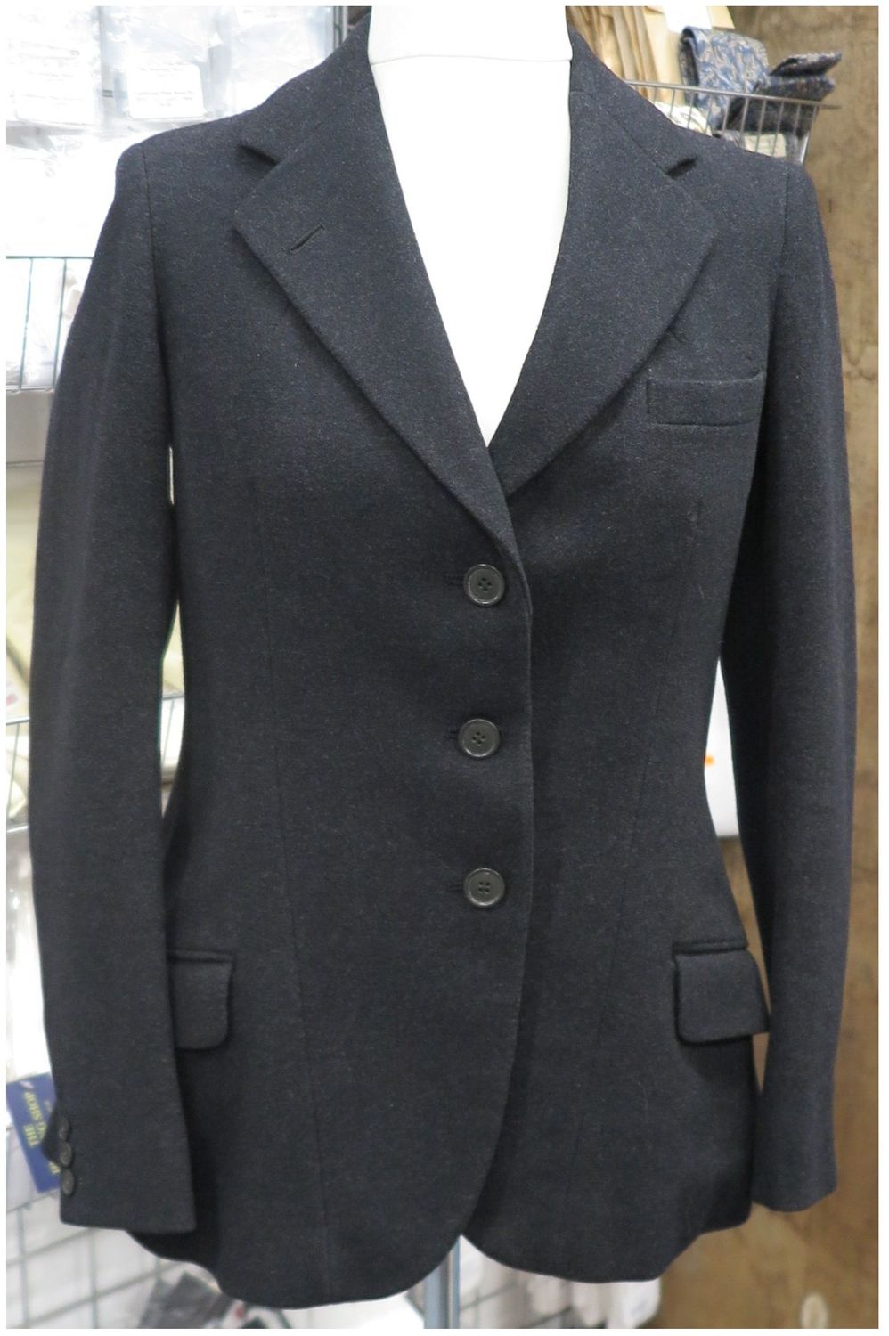 Ladies 36" Moss Bros,  Charcoal Hunt Coat