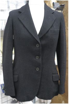 Ladies 36" Moss Bros,  Charcoal Hunt Coat
