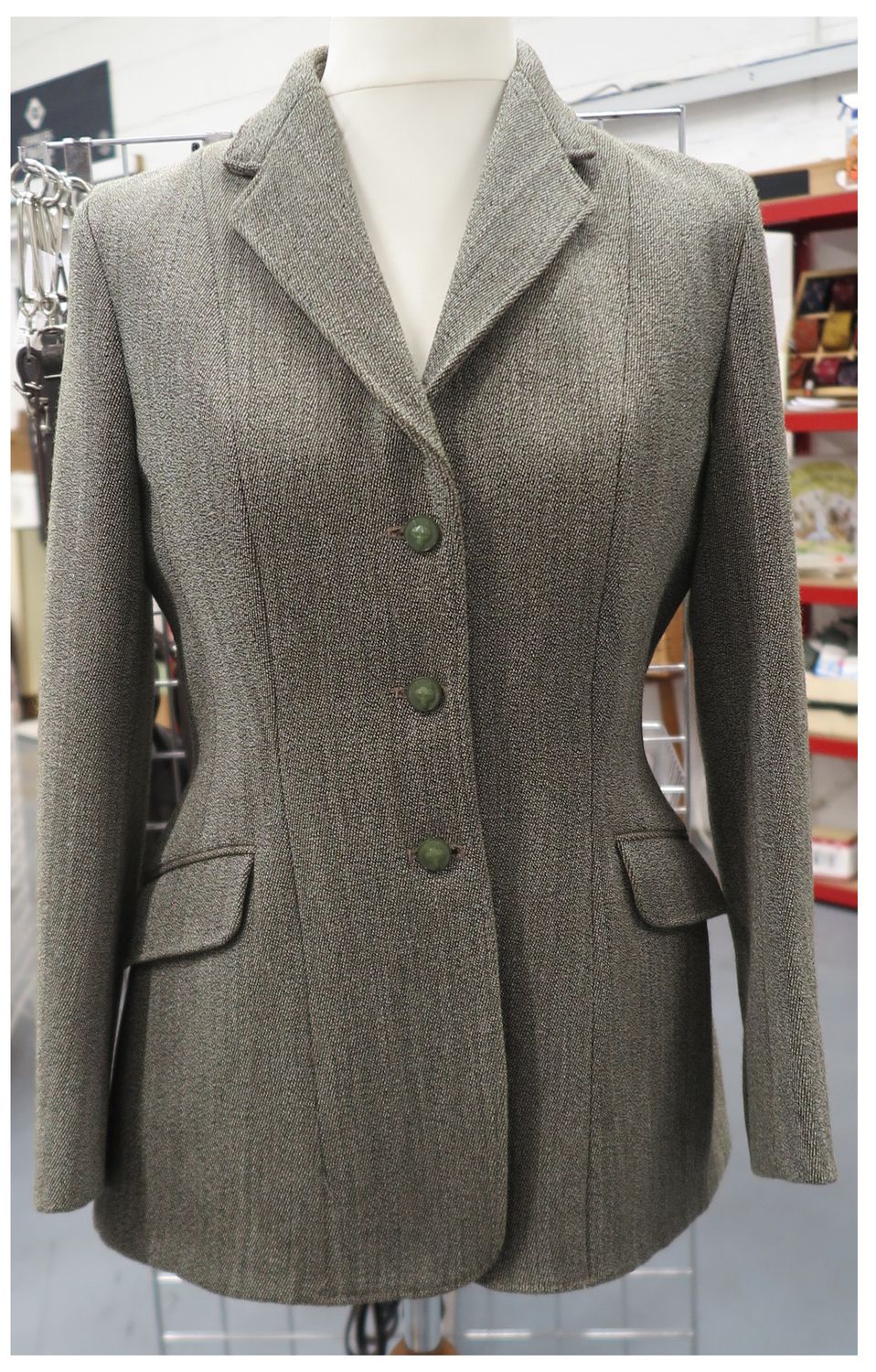 Ladies 38" Derby House,  Keepers Tweed Hacking Jacket