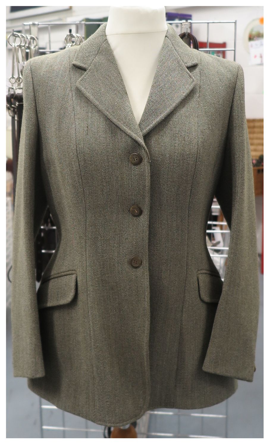 Ladies 38" Caldene,  Keepers Tweed Hacking Jacket
