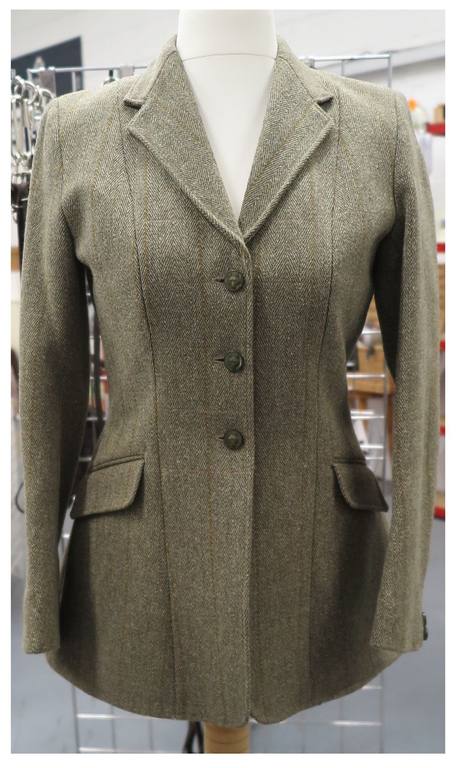 Ladies 34" Derby House, Tweed Hacking Jacket