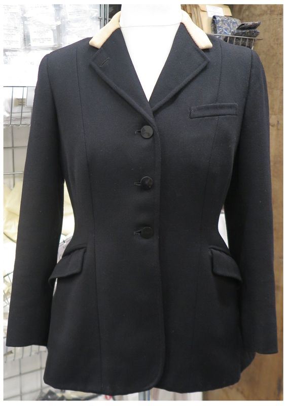 Ladies 36", Moss Bros Black Hunt Coat