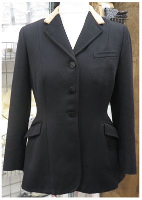 Ladies 36", Moss Bros Black Hunt Coat