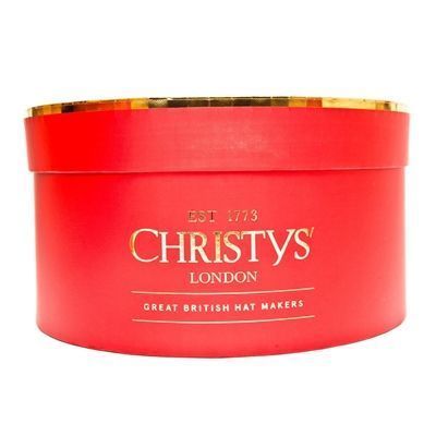 Christys’ Red Hat Box – Classic Protection for Your Bowler Hat