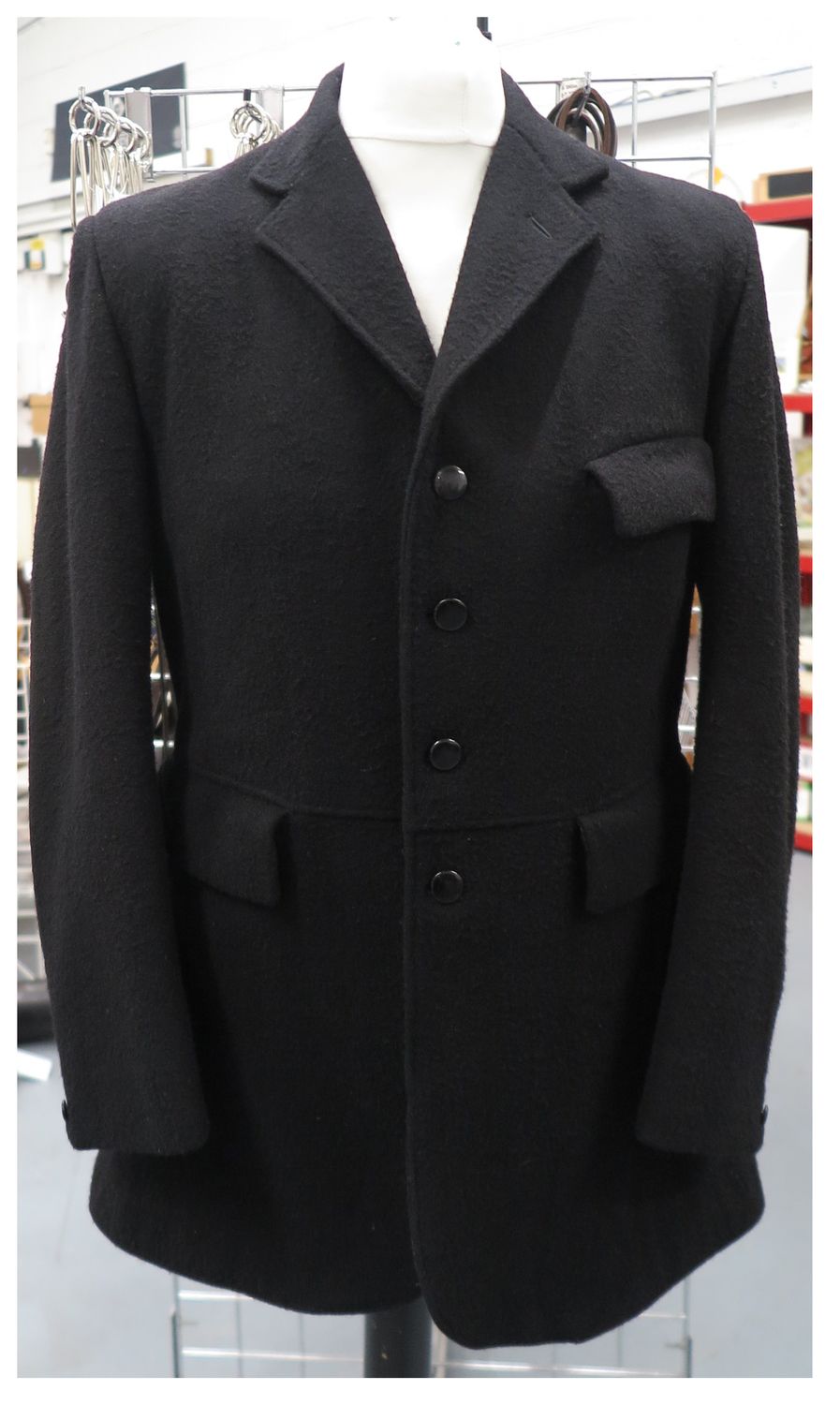 Gents 42", Black Hunt Coat