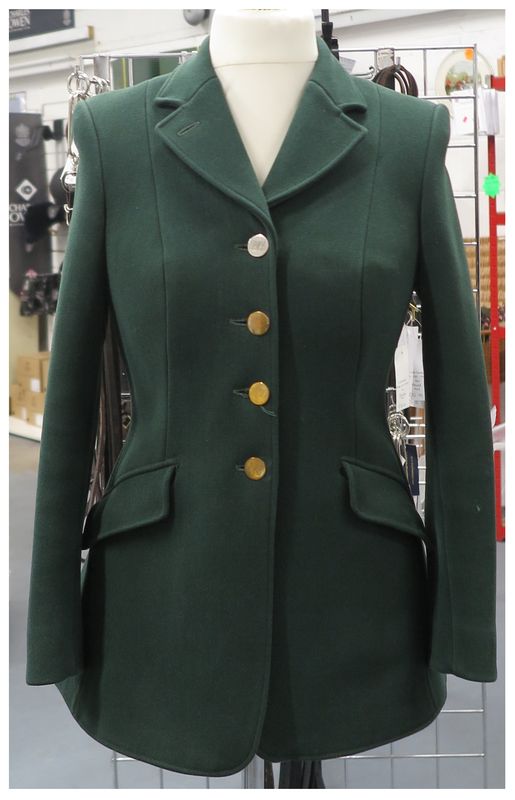 Ladies 34", Harry Hall, Green Coat