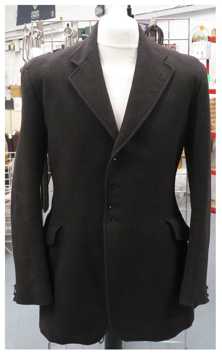 Gents Vintage 38", F J Peachy, Black Hunt Coat