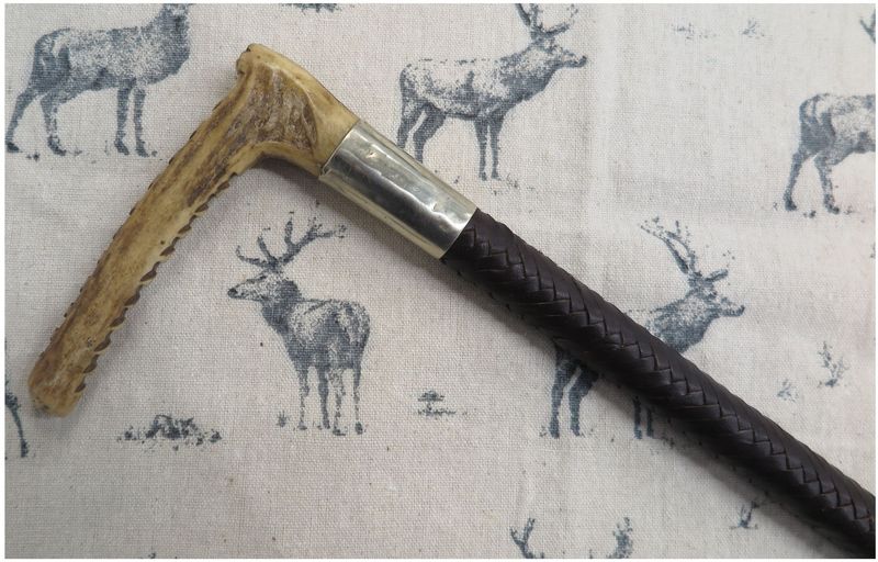 Ladies Vintage, Leather Hunting Whip Ladies Vintage, Leather Hunting Whip