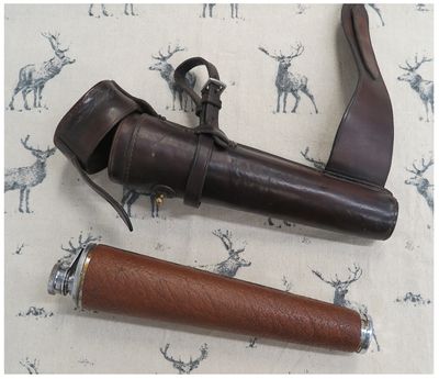 1985 Saddle Flask in Brown Leather Case